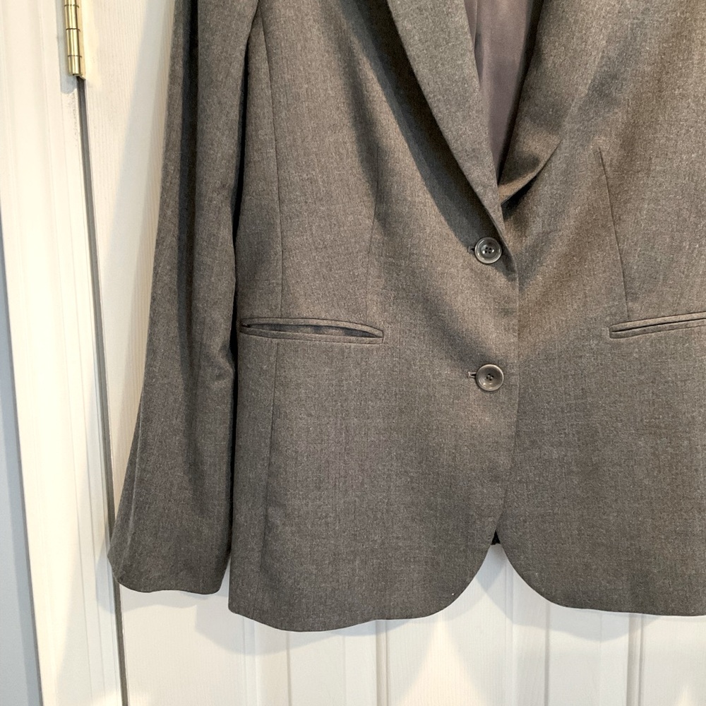 Talbots Grey Wool Blazer - Picture 2 of 4